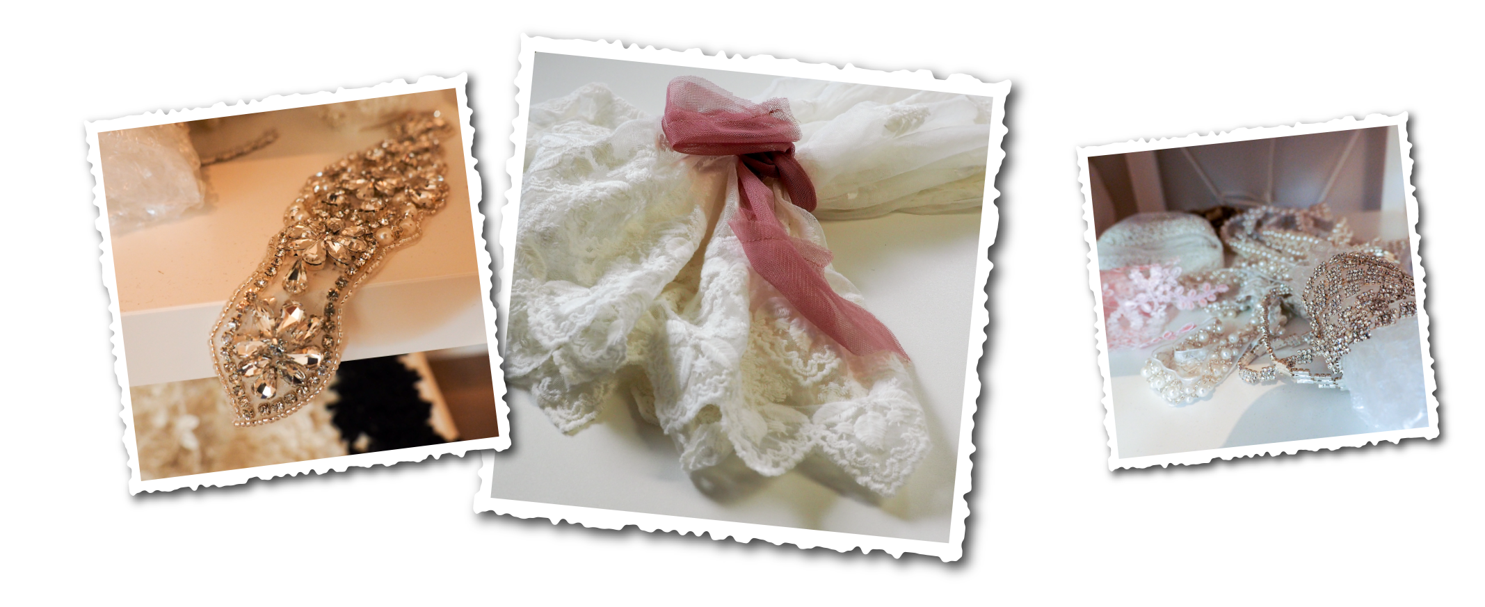 Stoffe und Spitzenmuster